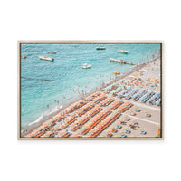 Positano Beach II | Framed Canvas