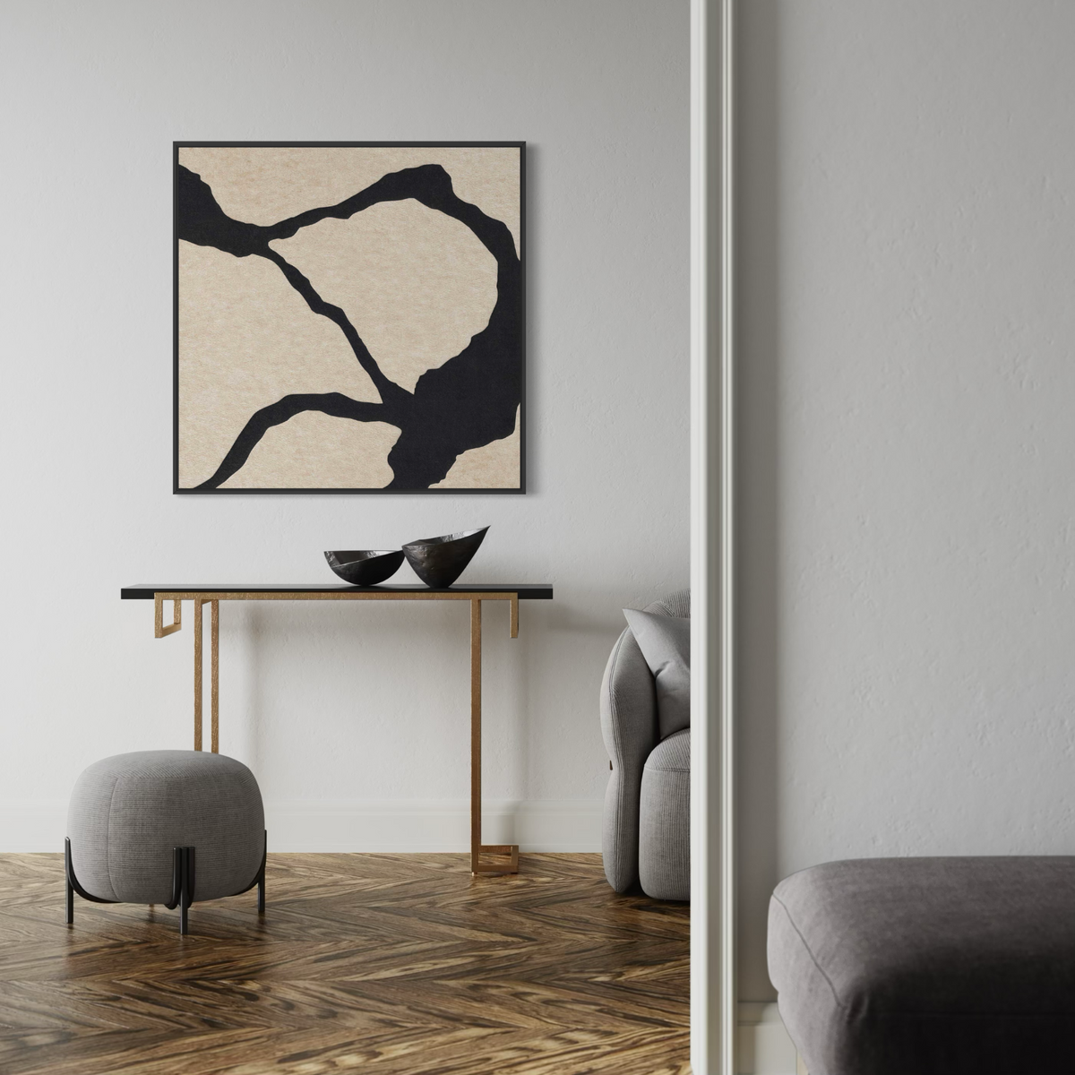 Quiet Friction 1 | Framed Canvas