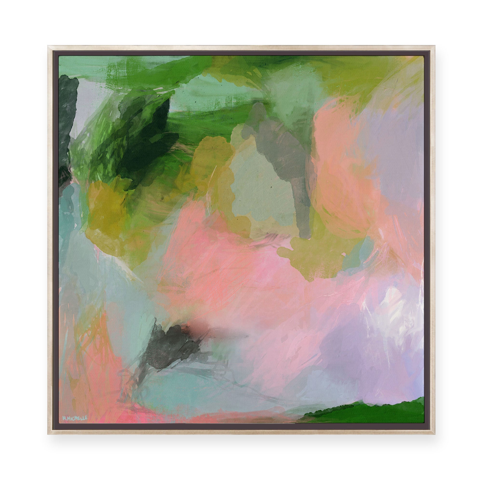 Rainshower Baby | Framed Canvas