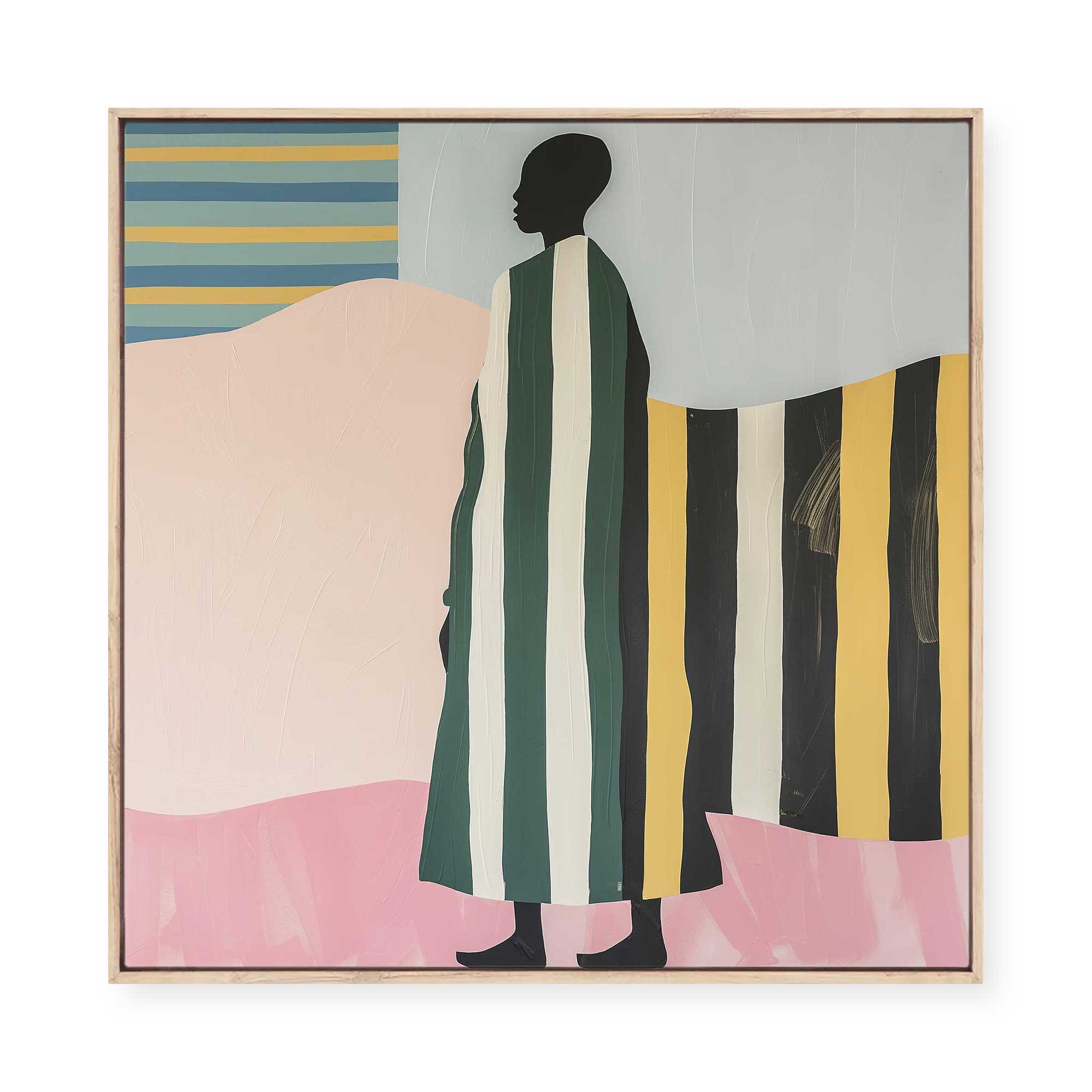 Regal Stripes III | Framed Canvas