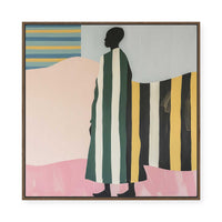 Regal Stripes III | Framed Canvas