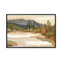 Rocky Hill Cactus | Framed Canvas