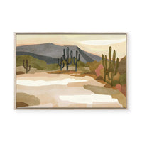 Rocky Hill Cactus | Framed Canvas