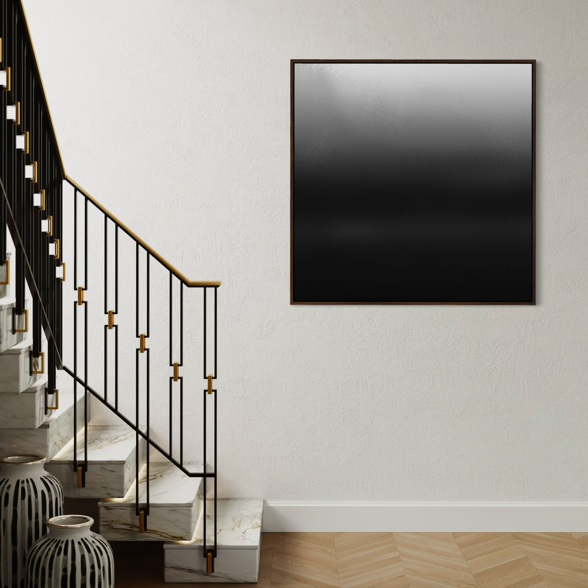 Royale Noir II | Framed Canvas