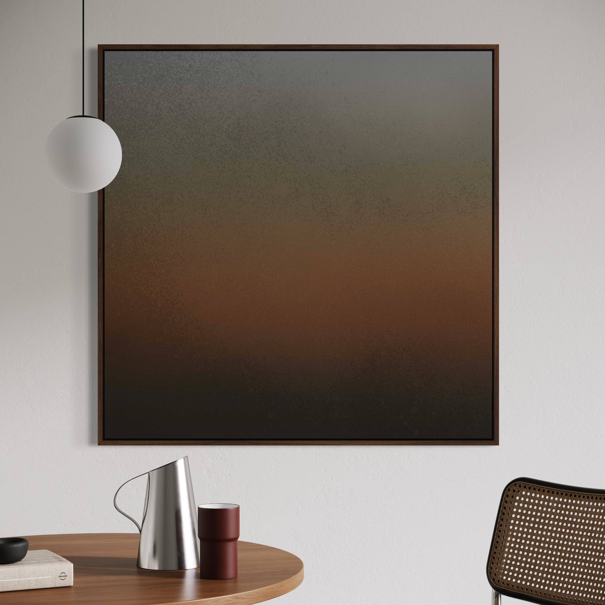 Royale Rust | Square | Framed Canvas