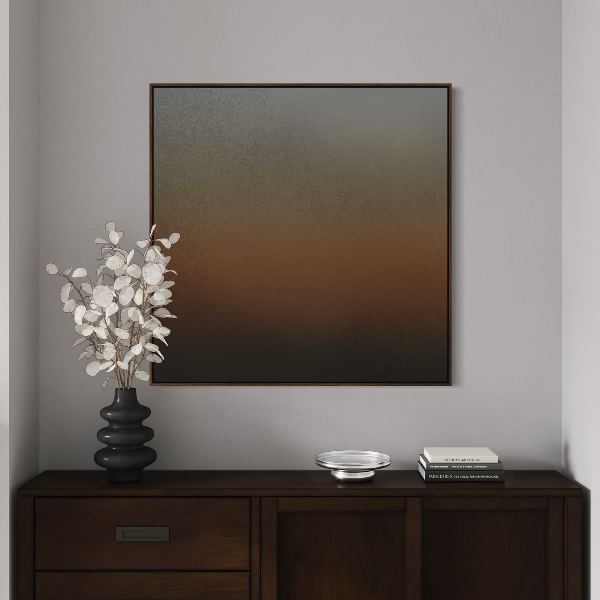 Royale Rust | Square | Framed Canvas