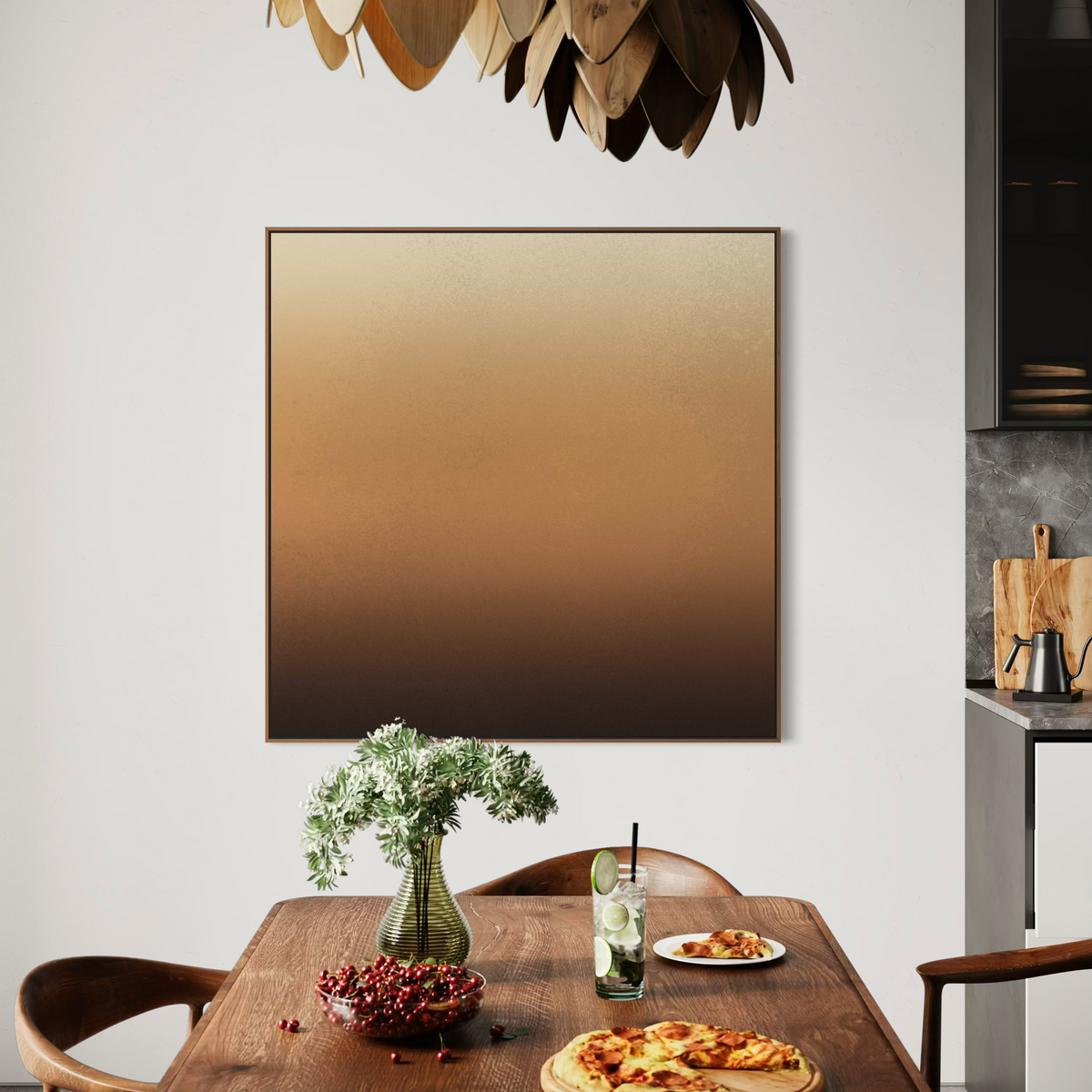Royale Sunset | Square | Framed Canvas