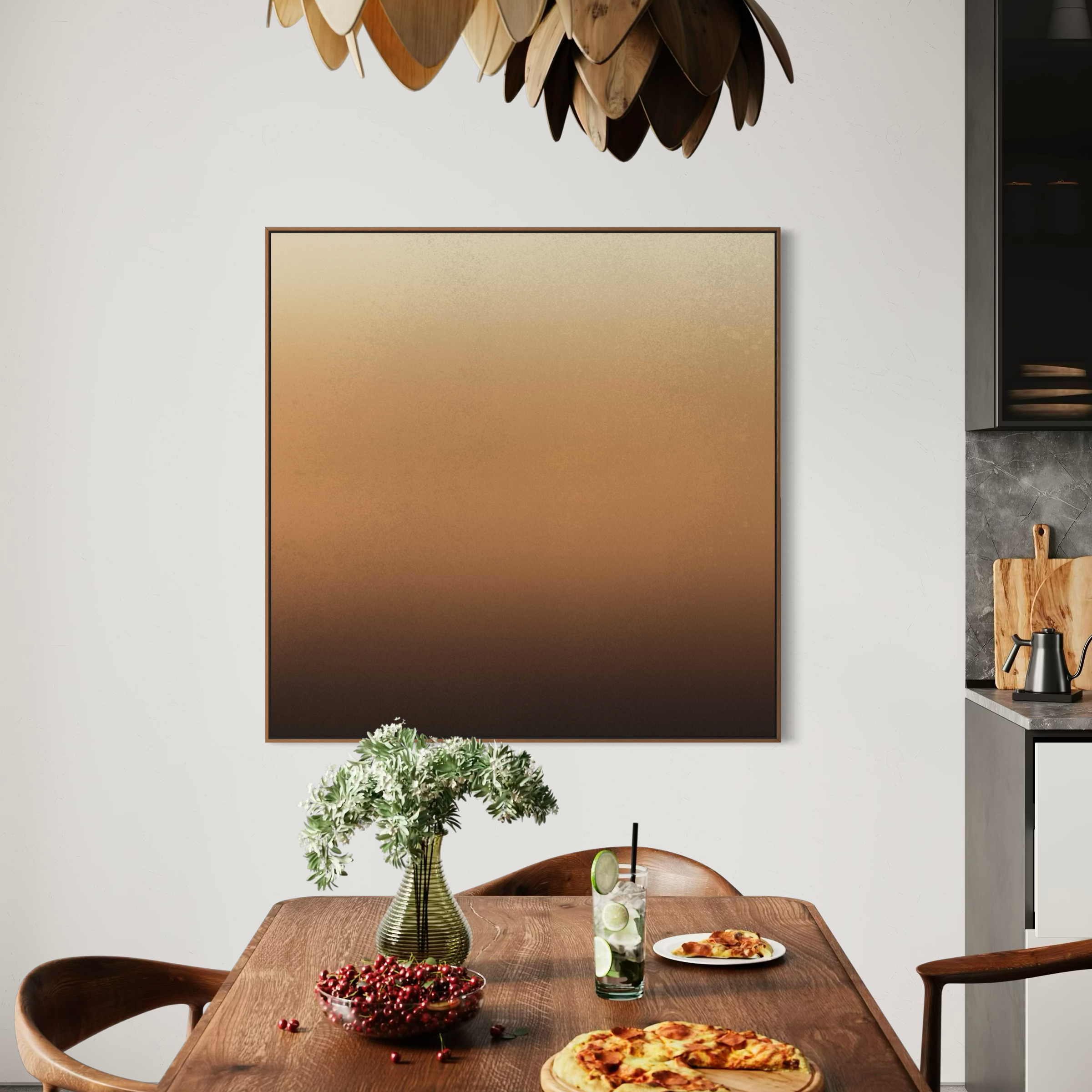 Royale Sunset | Square | Framed Canvas