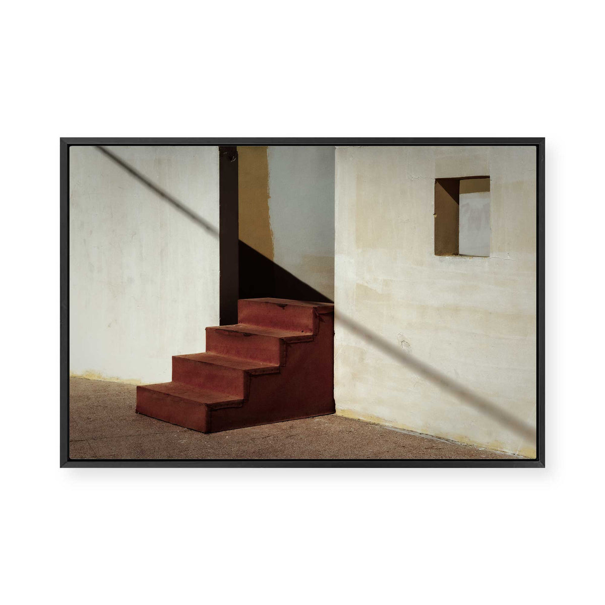 Rust and Shadows | Framed Canvas
