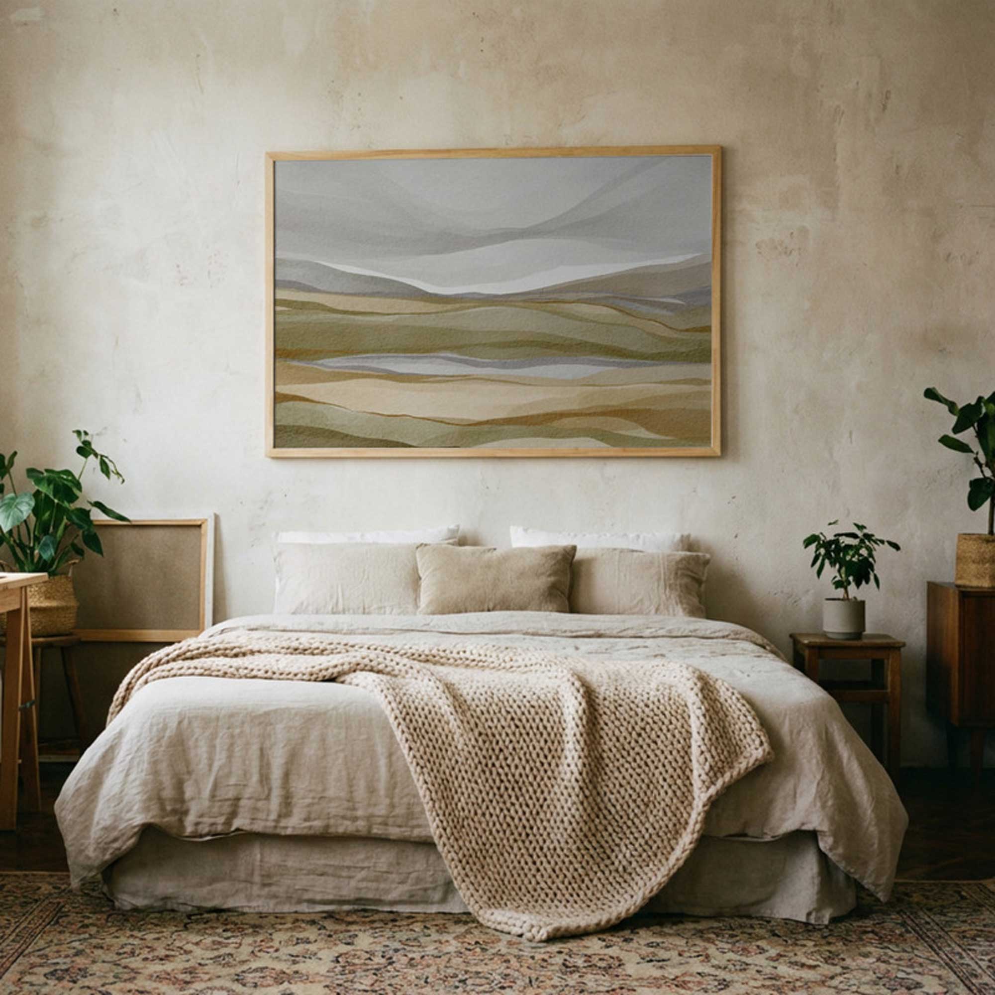 Soft Earthen Tone Landscape