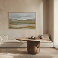 Soft Earthen Tone Landscape | Framed Canvas