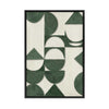 Sage Geometric Soft Balance | Framed Canvas