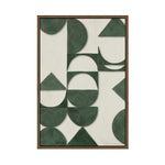 Sage Geometric Soft Balance | Framed Canvas