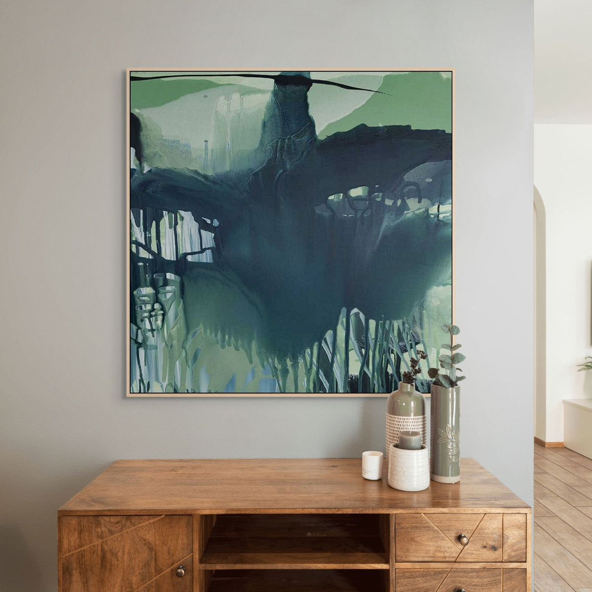 Sea Creatures II | Framed Canvas