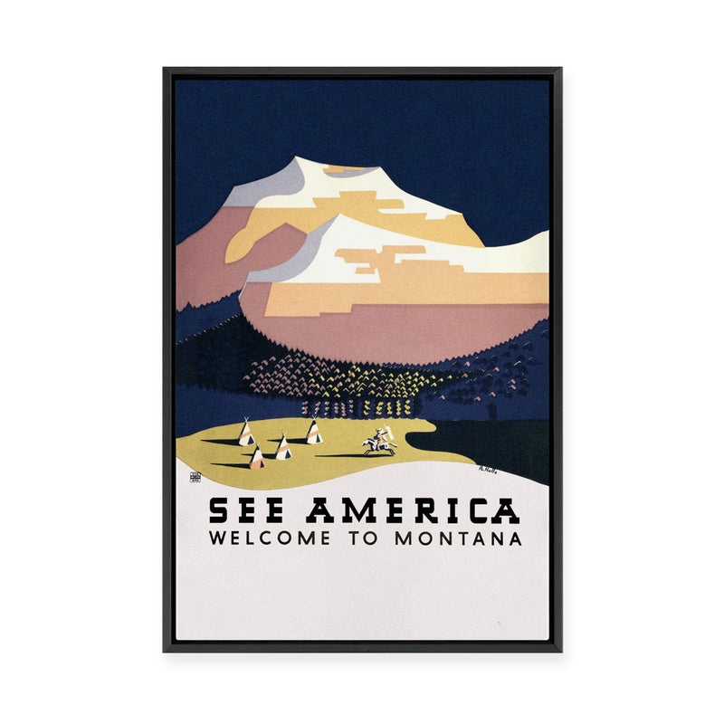 See Montana | Framed Canvas