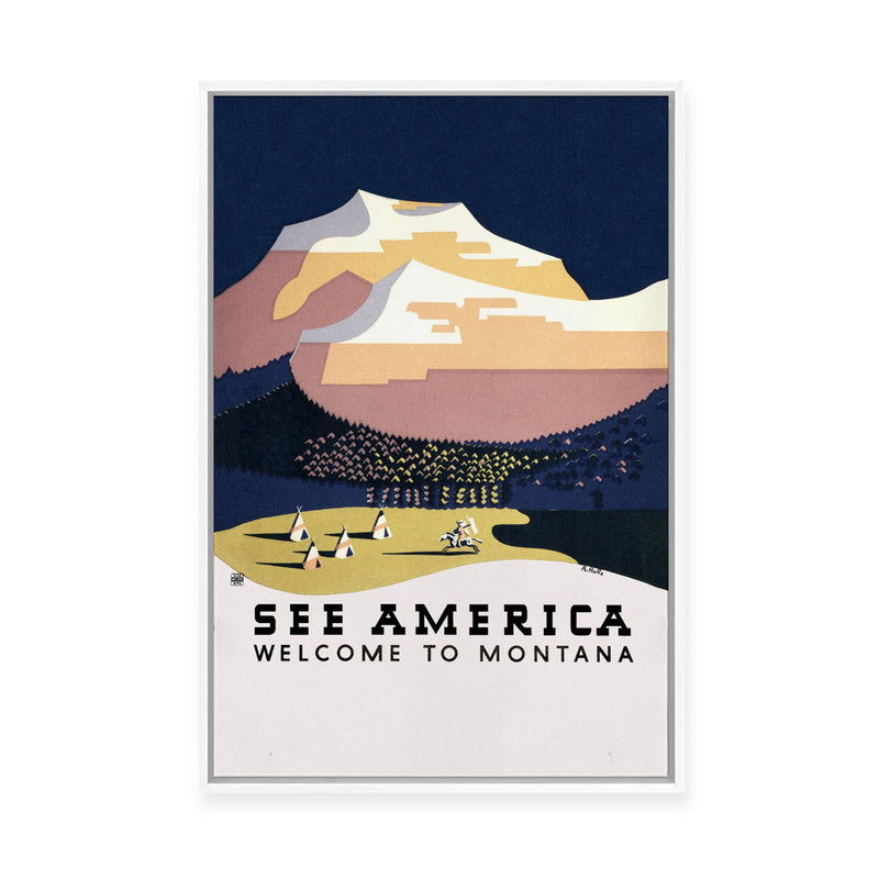 See Montana | Framed Canvas