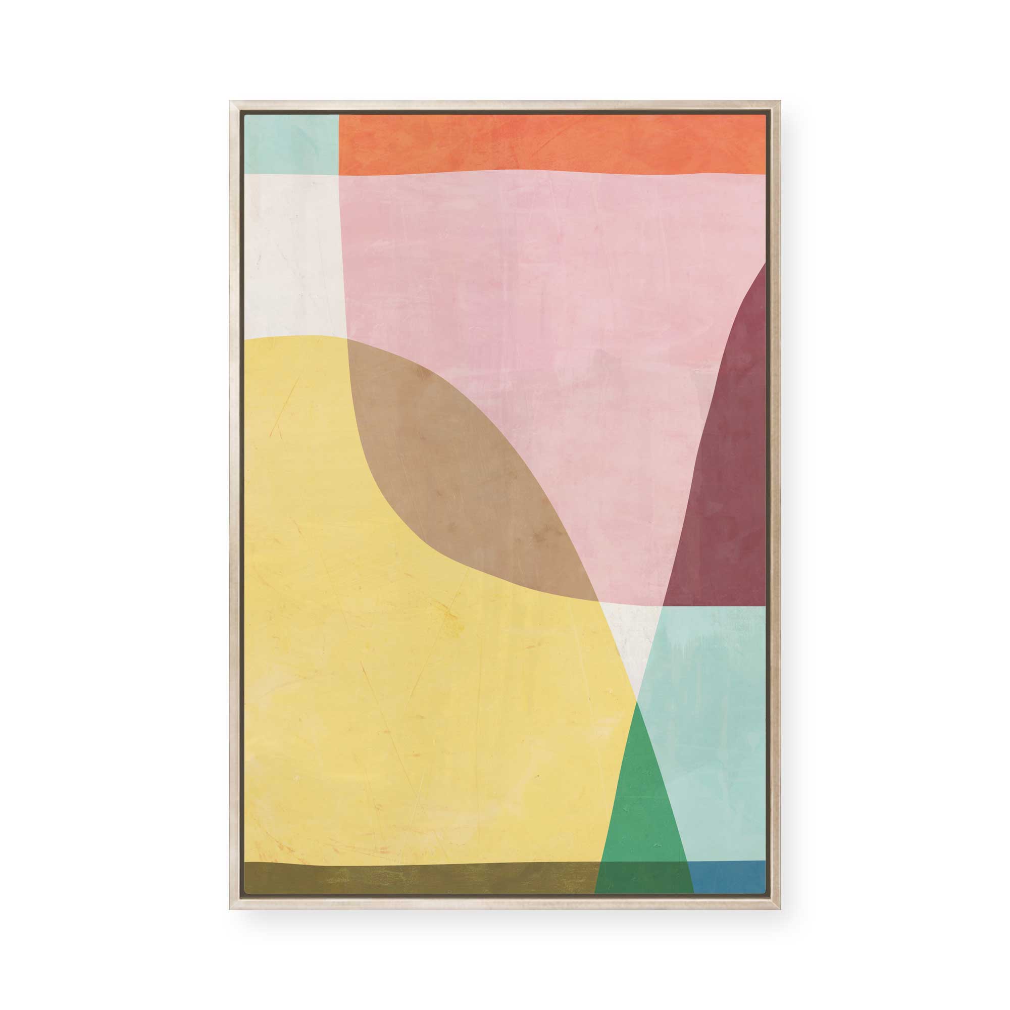 Serene Abstract Form | Framed Canvas