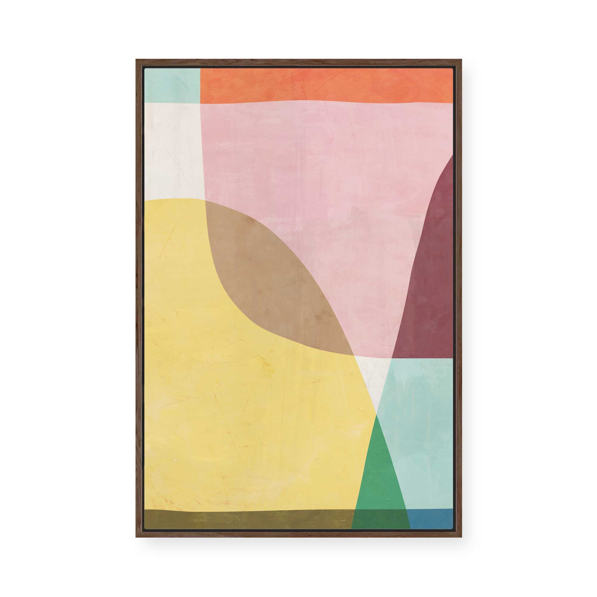 Serene Abstract Form | Framed Canvas