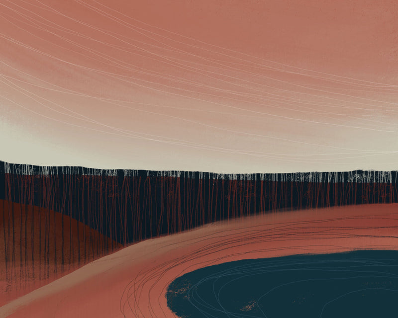 Serene Dusk Horizon