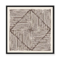Alternating Lines II | Framed Canvas