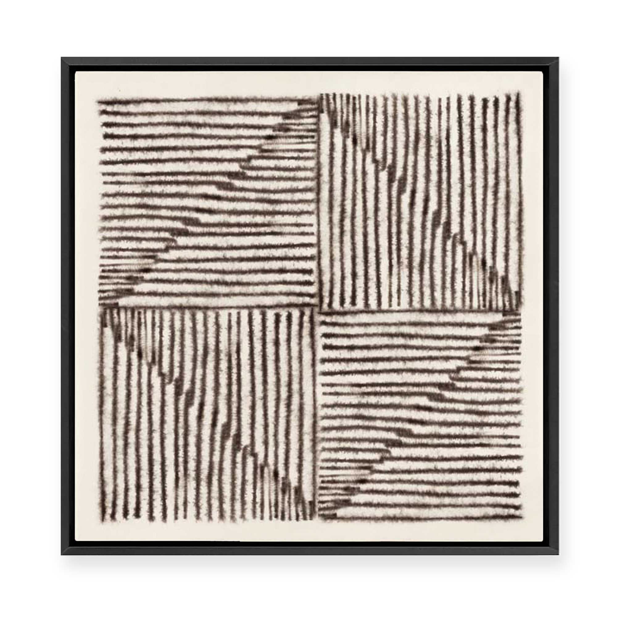 Alternating Lines II | Framed Canvas