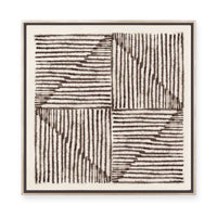 Alternating Lines II | Framed Canvas