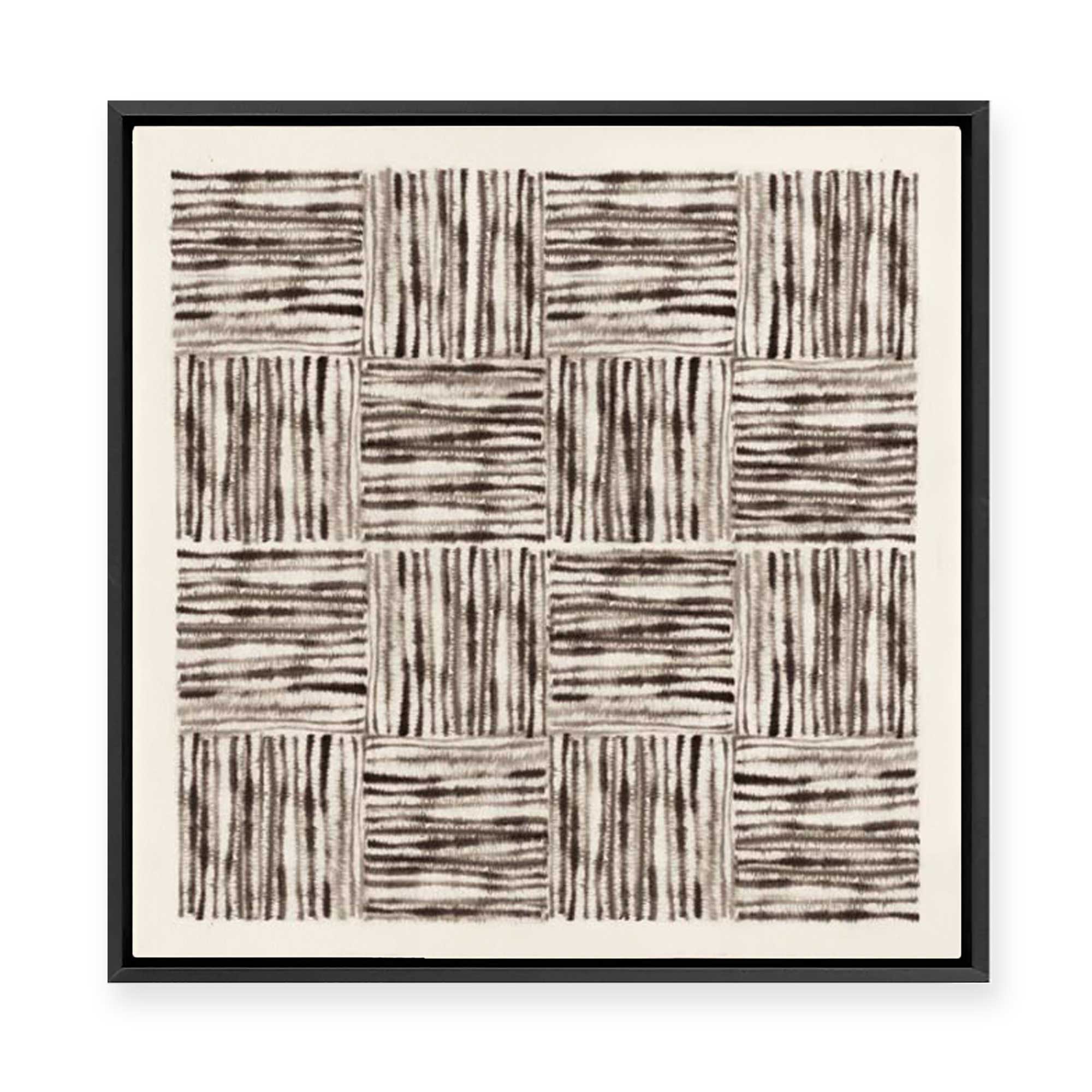 Alternating Lines I | Framed Canvas