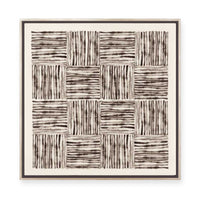 Alternating Lines I | Framed Canvas