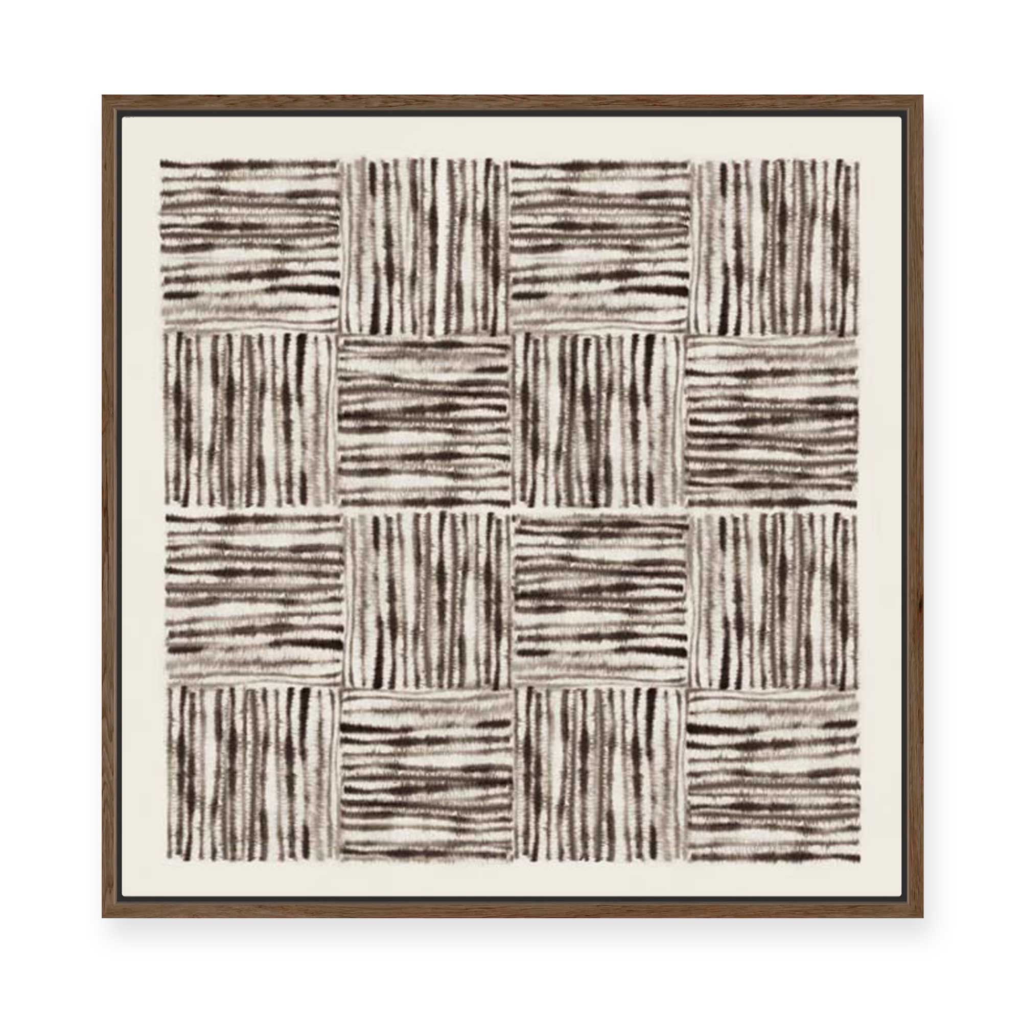 Alternating Lines I | Framed Canvas