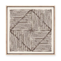 Alternating Lines II | Framed Canvas