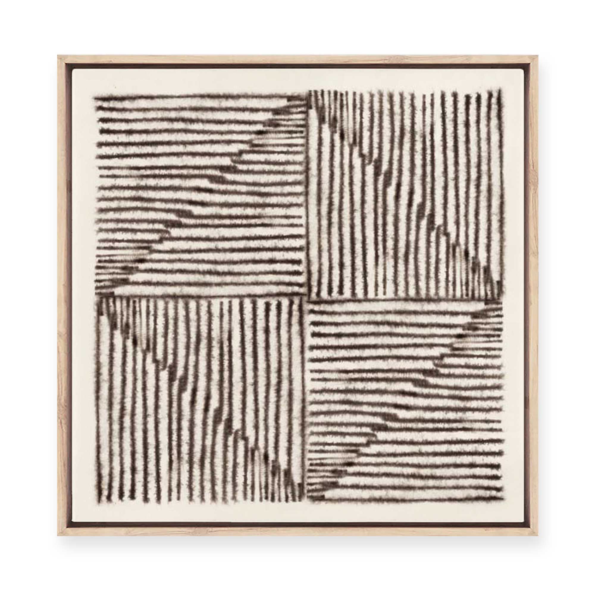Alternating Lines II | Framed Canvas