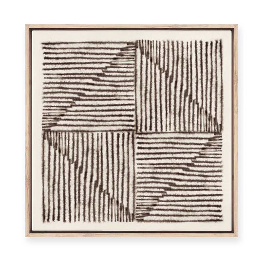 Alternating Lines II | Framed Canvas