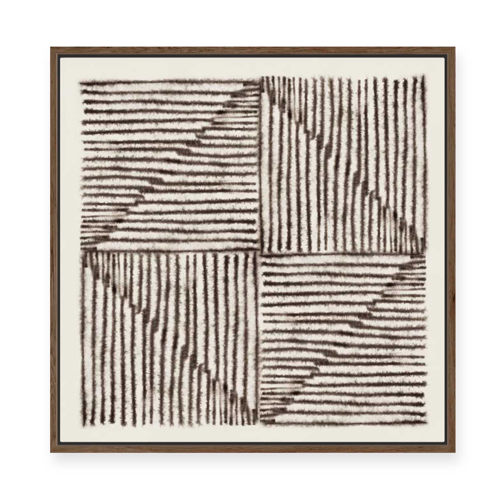 Alternating Lines II | Framed Canvas