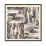 Alternating Lines II | Framed Canvas