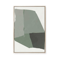 Shape of Green II | Framed Canvas