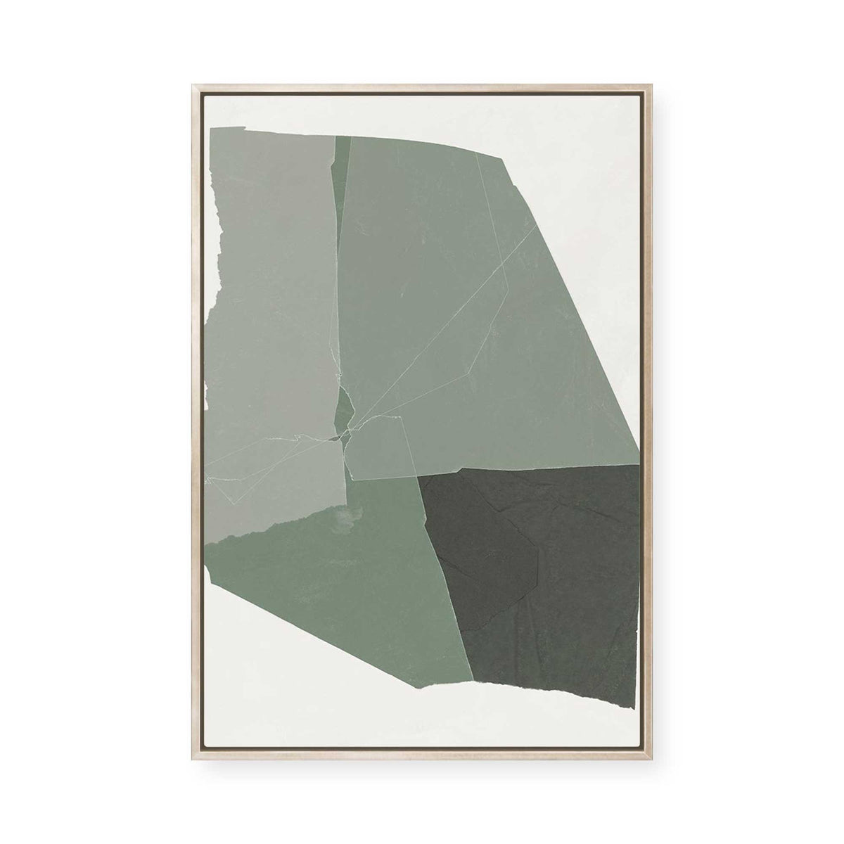 Shape of Green II | Framed Canvas