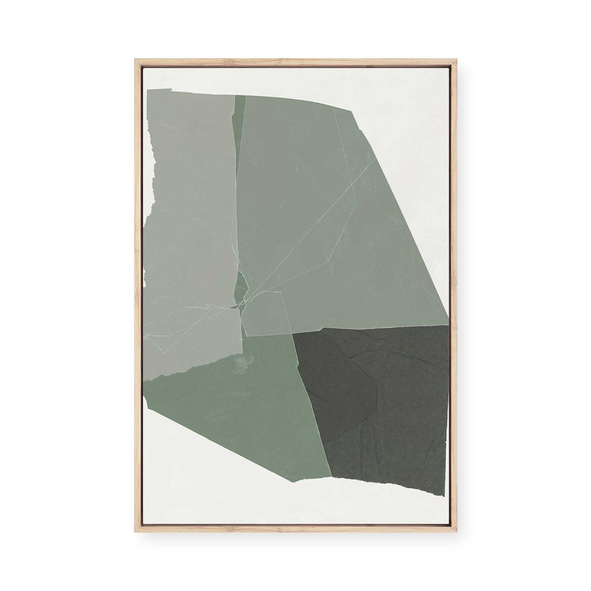 Shape of Green II | Framed Canvas