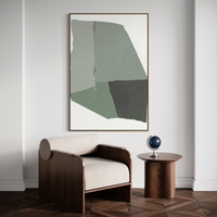 Shape of Green II | Framed Canvas