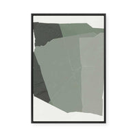 Shape of Green I | Framed Canvas