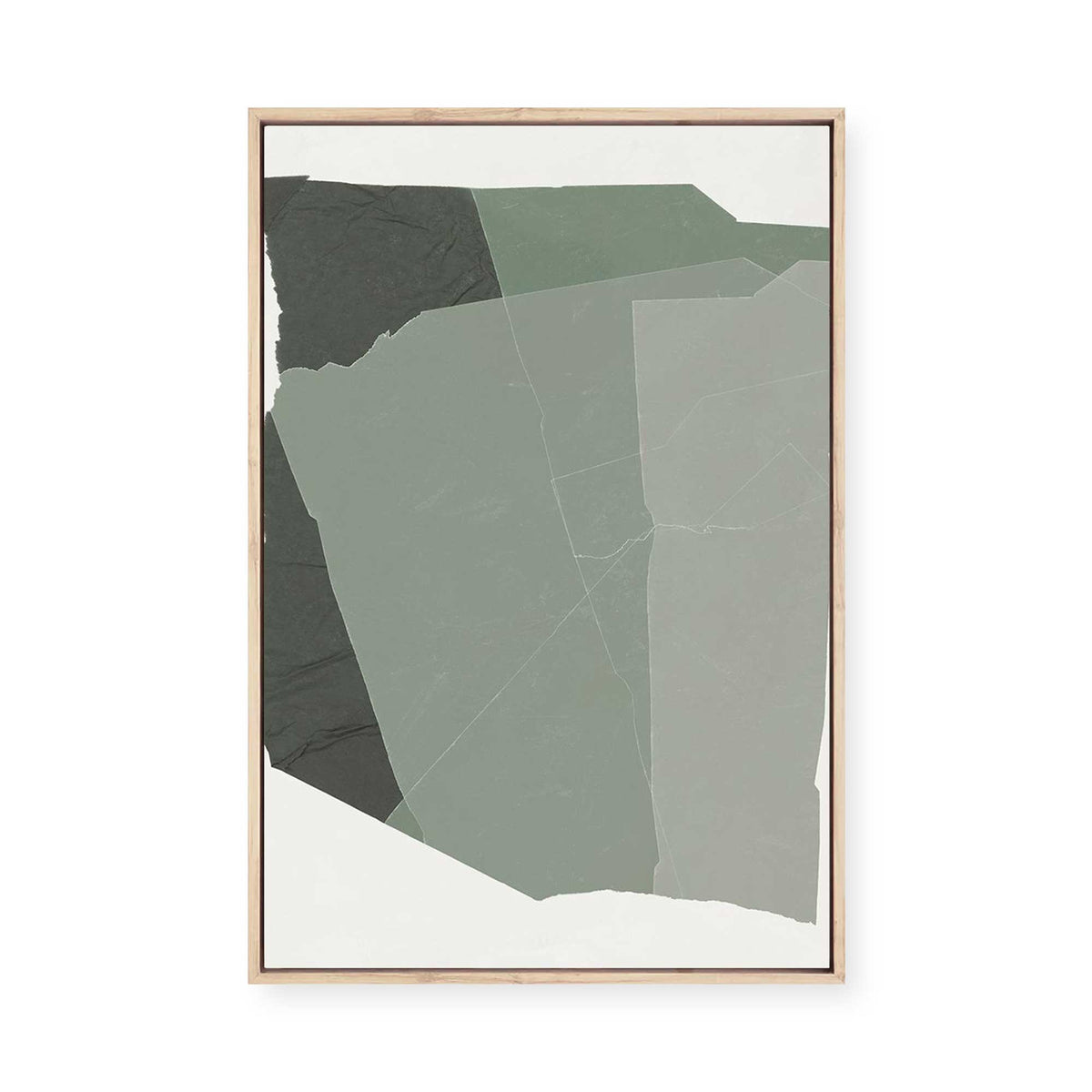 Shape of Green I | Framed Canvas