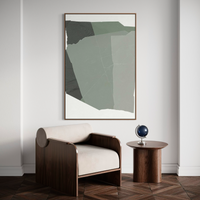 Shape of Green I | Framed Canvas