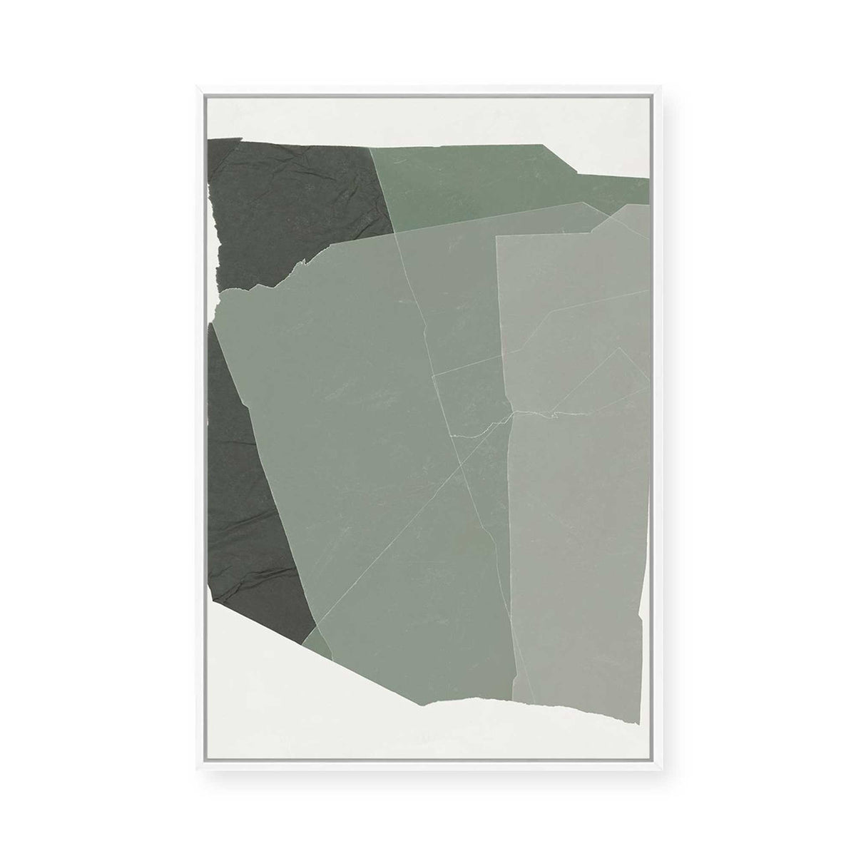Shape of Green I | Framed Canvas
