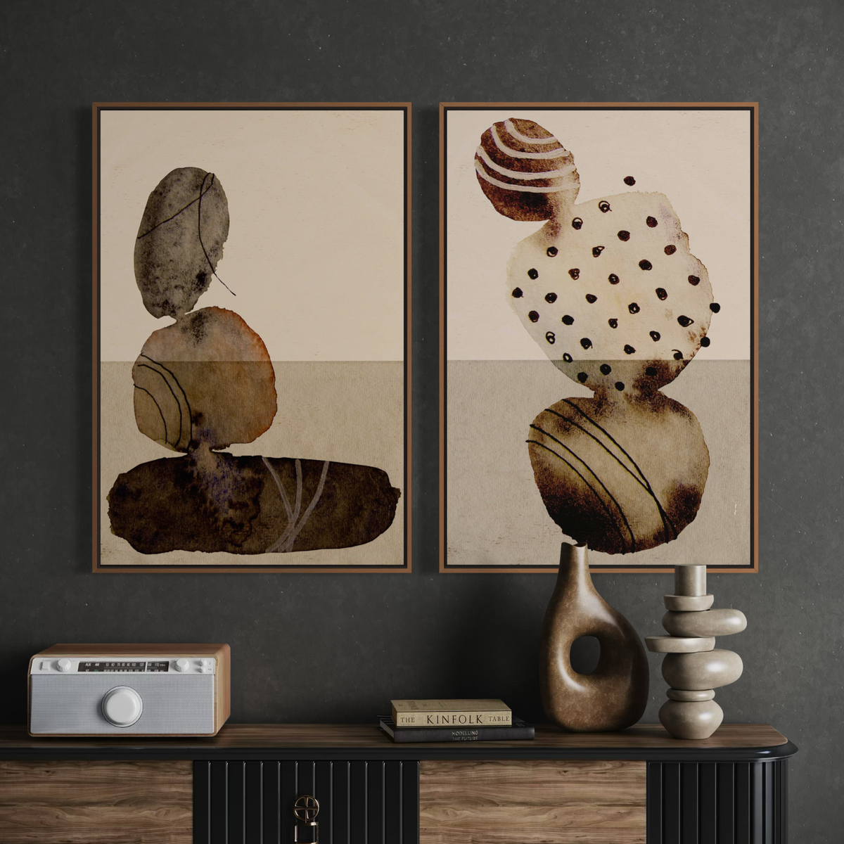 Shaped by Time | Framed Canvas