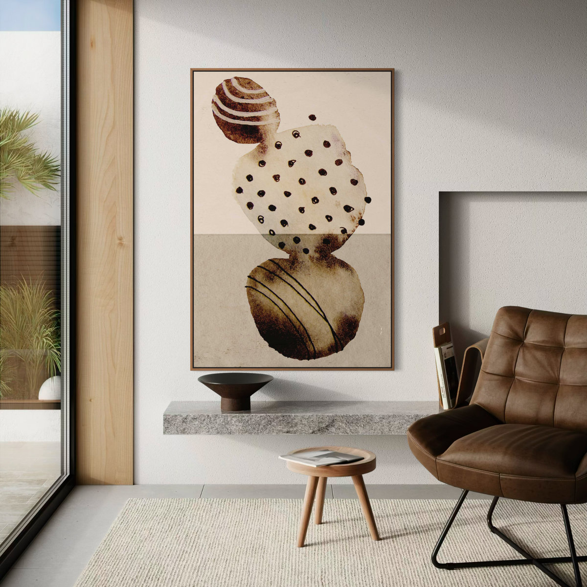 Shaped by Time | Framed Canvas