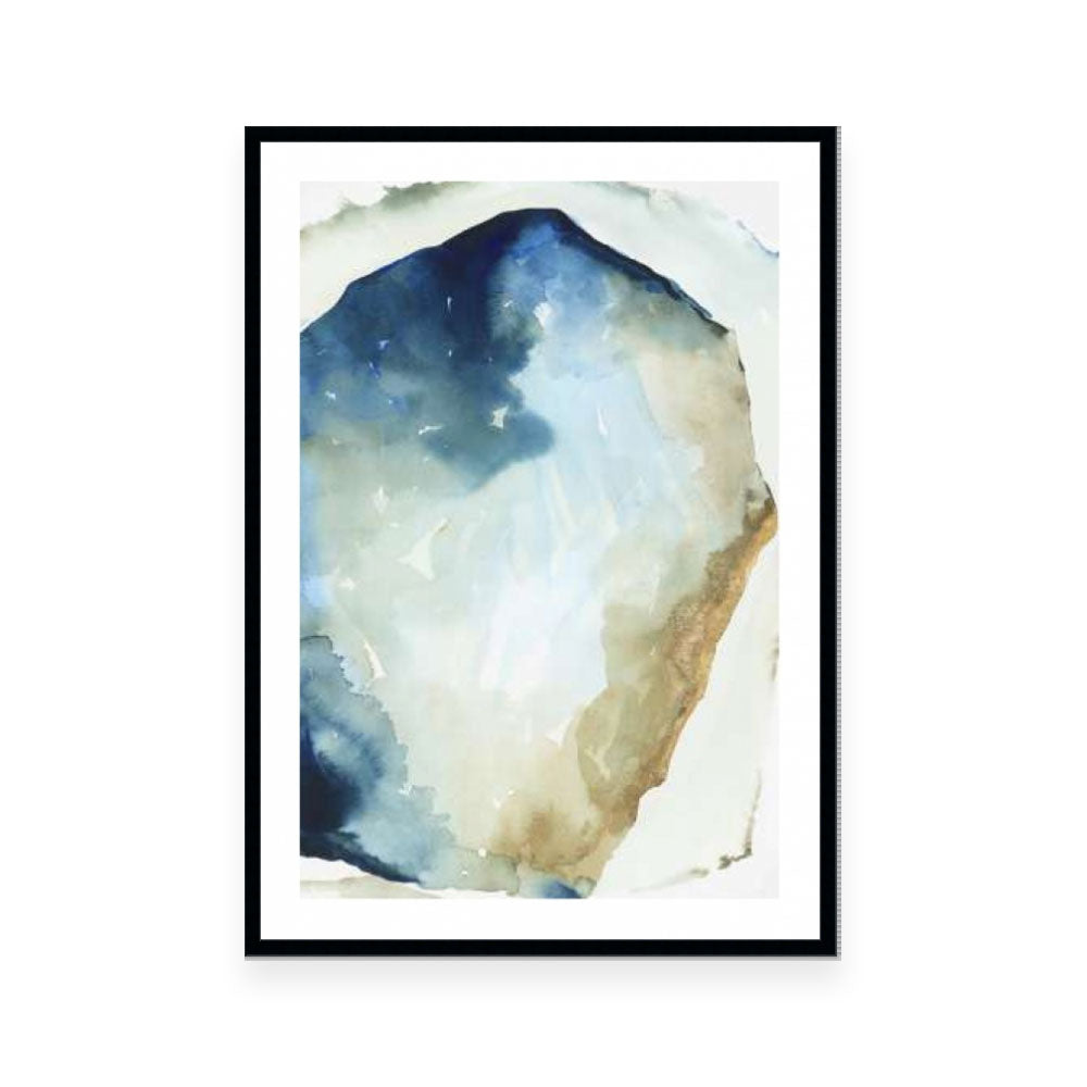 Shapes of Blue Watercolor II