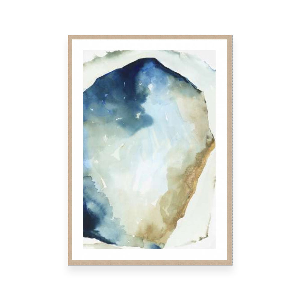 Shapes of Blue Watercolor II