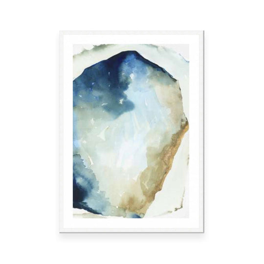 Shapes of Blue Watercolor II