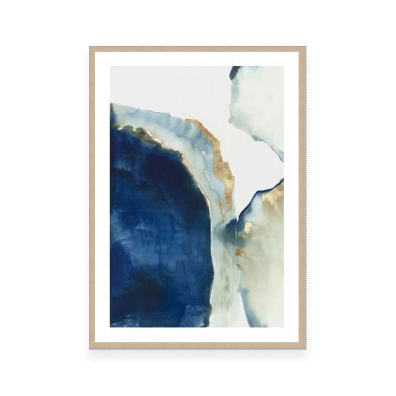 Shapes of Blue Watercolor I