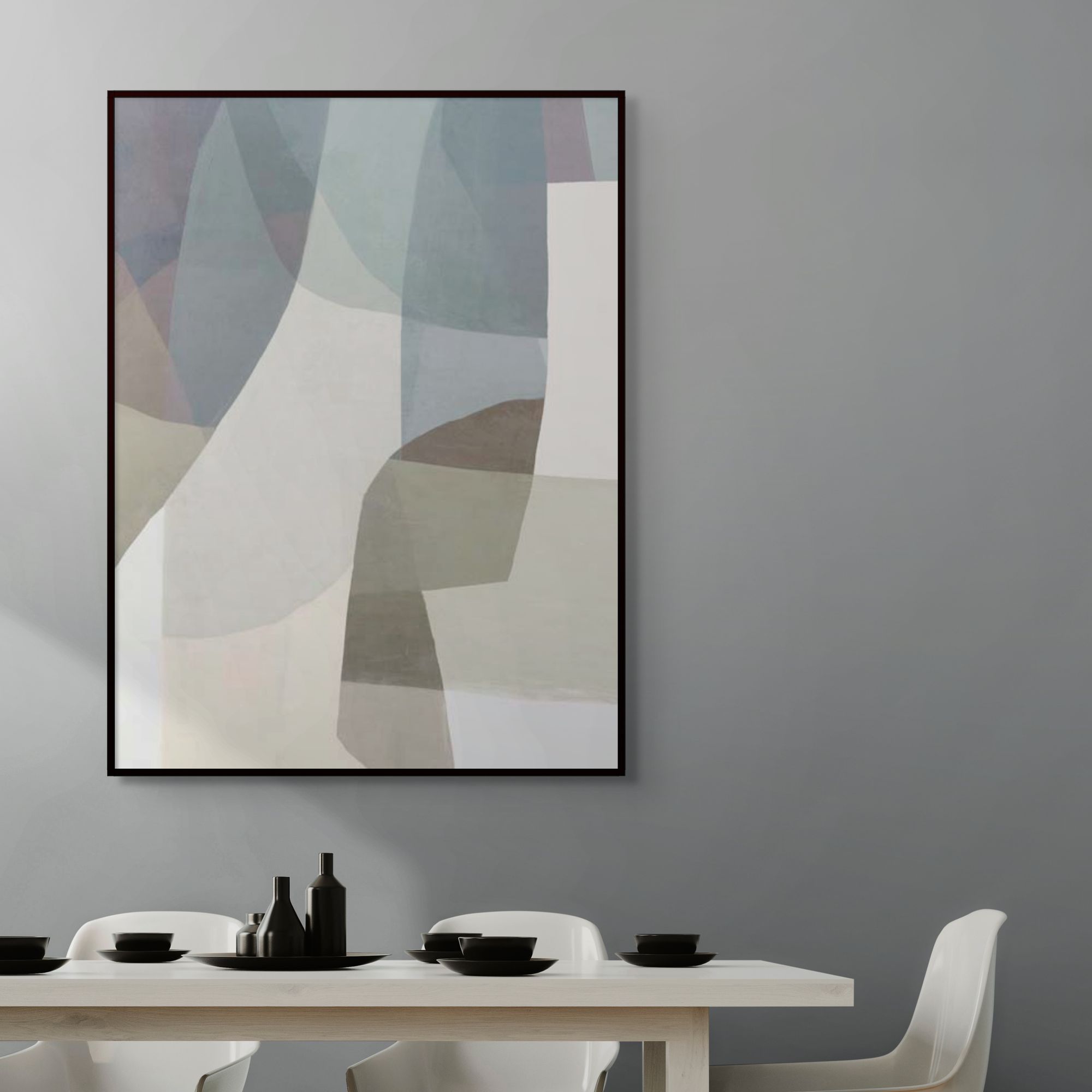 Shifting Layers I | Framed Canvas