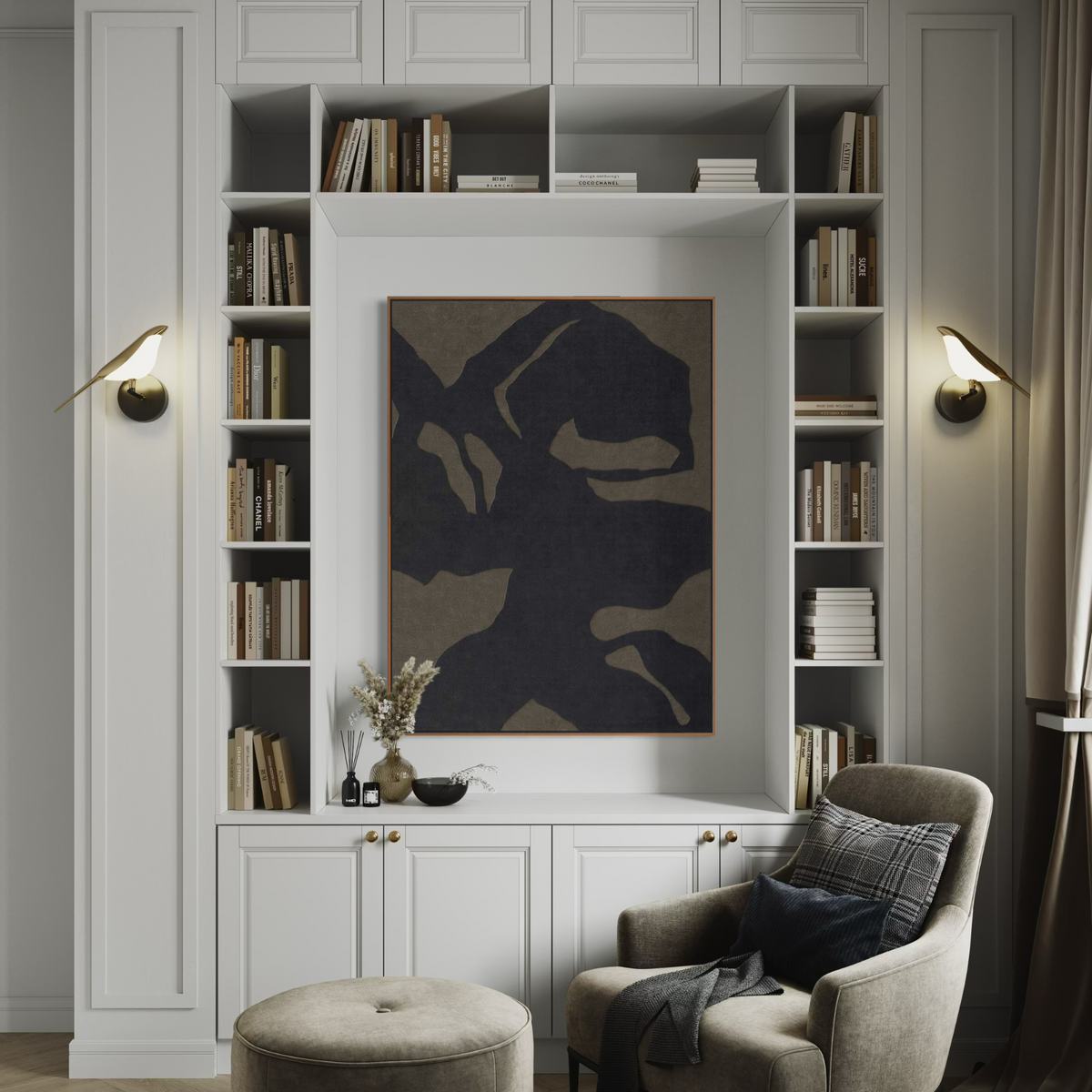 Silent Shadows | Framed Canvas